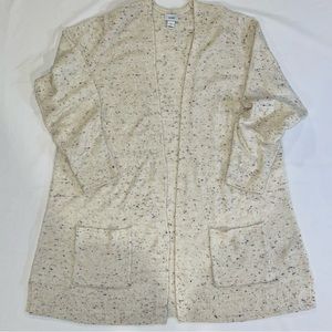 Old Navy Open Front Long Confetti Cardigan